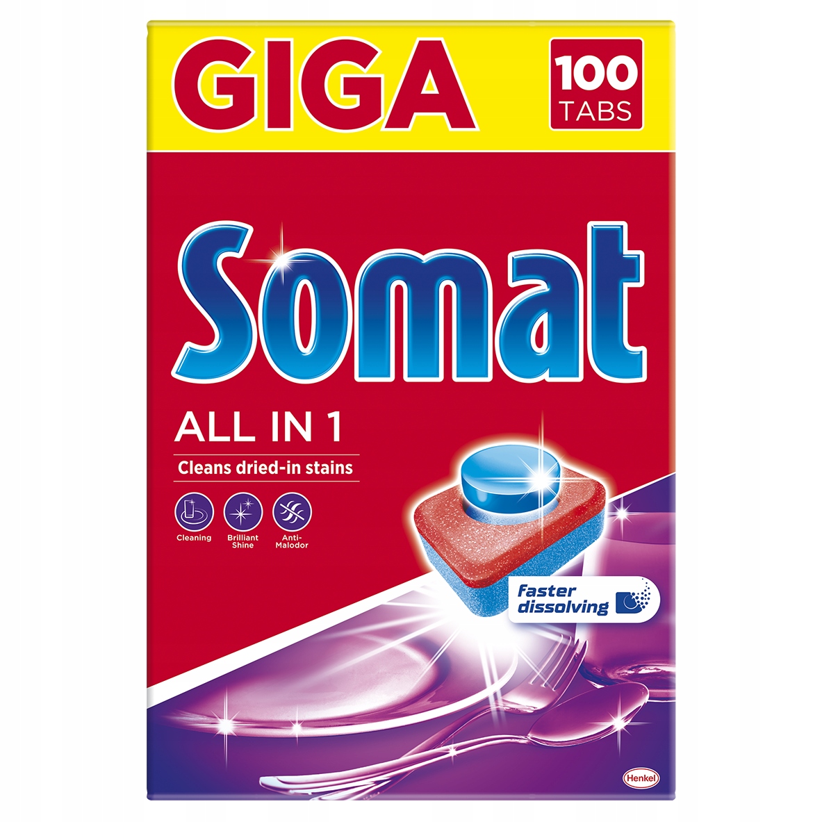 Somat všetko v jednej umývačke riadu tablety 100 ks