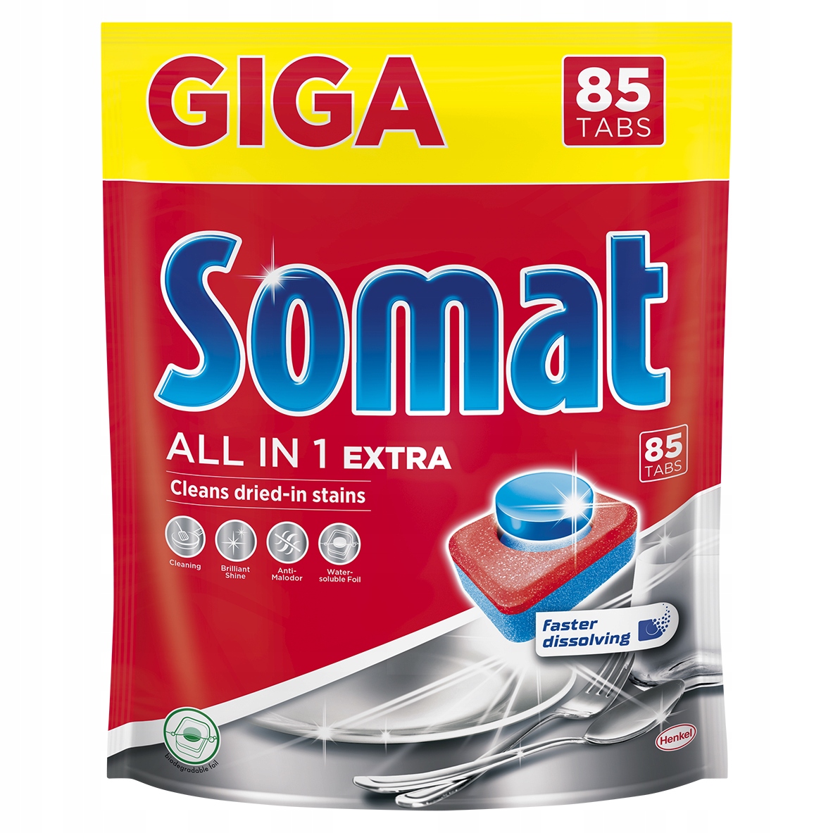 Somat všetko v jednej tabletách pre umývačky riadu Extra 85 ks