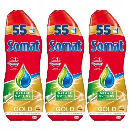 Somat Gel Gold Umývačka riadu GEL 3X990ML (165 PR)