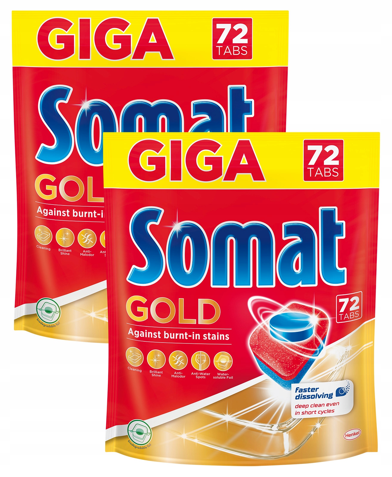 Tablety na tablety Somat Gold Giga 2 x 72 = 144 ks