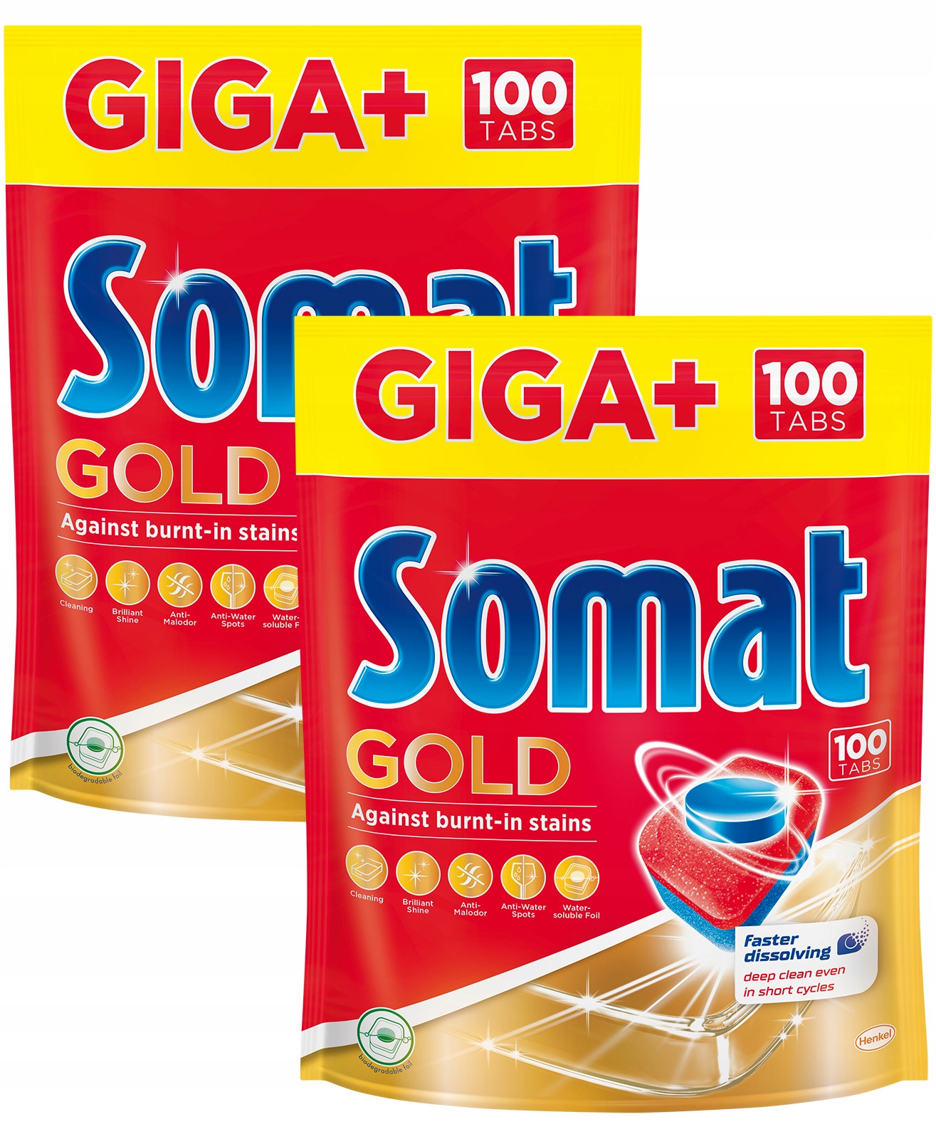 Tablety Somat Gold Umývačka riadu GIGA + 2X 100 = 200PC