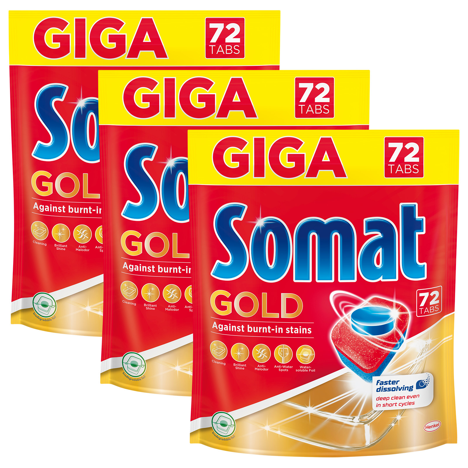 Tablety Somat Gold Umývačka riadu GIGA 3 x 72 = 216ks