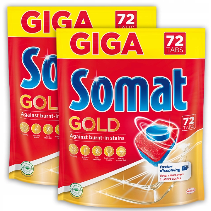 Somat Gold tablety pre umývačku riadu GIGA 144 ART