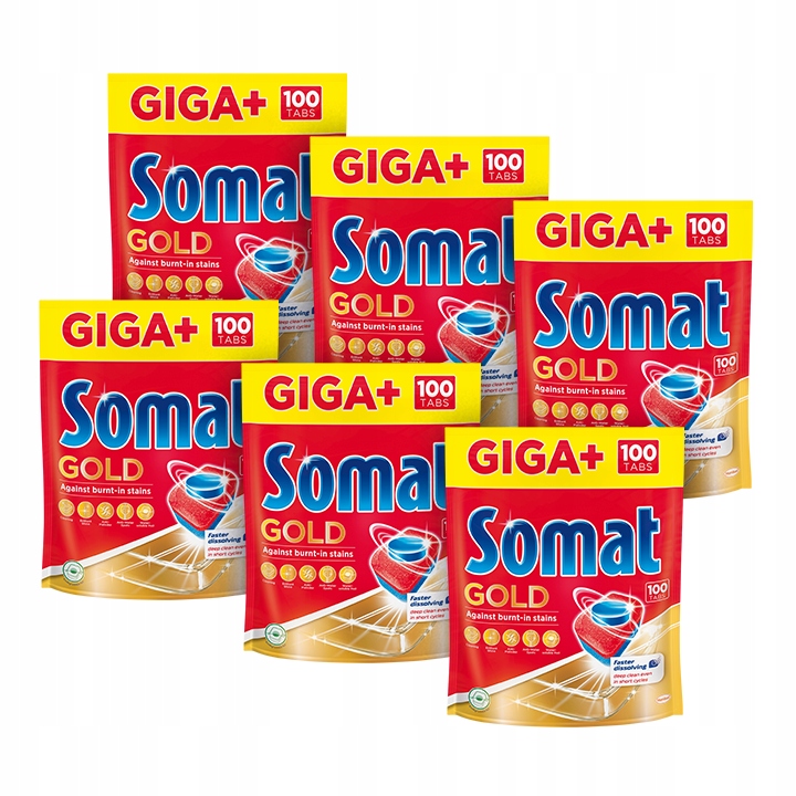 Somat Gold tablety pre umývačku riadu 600 ks