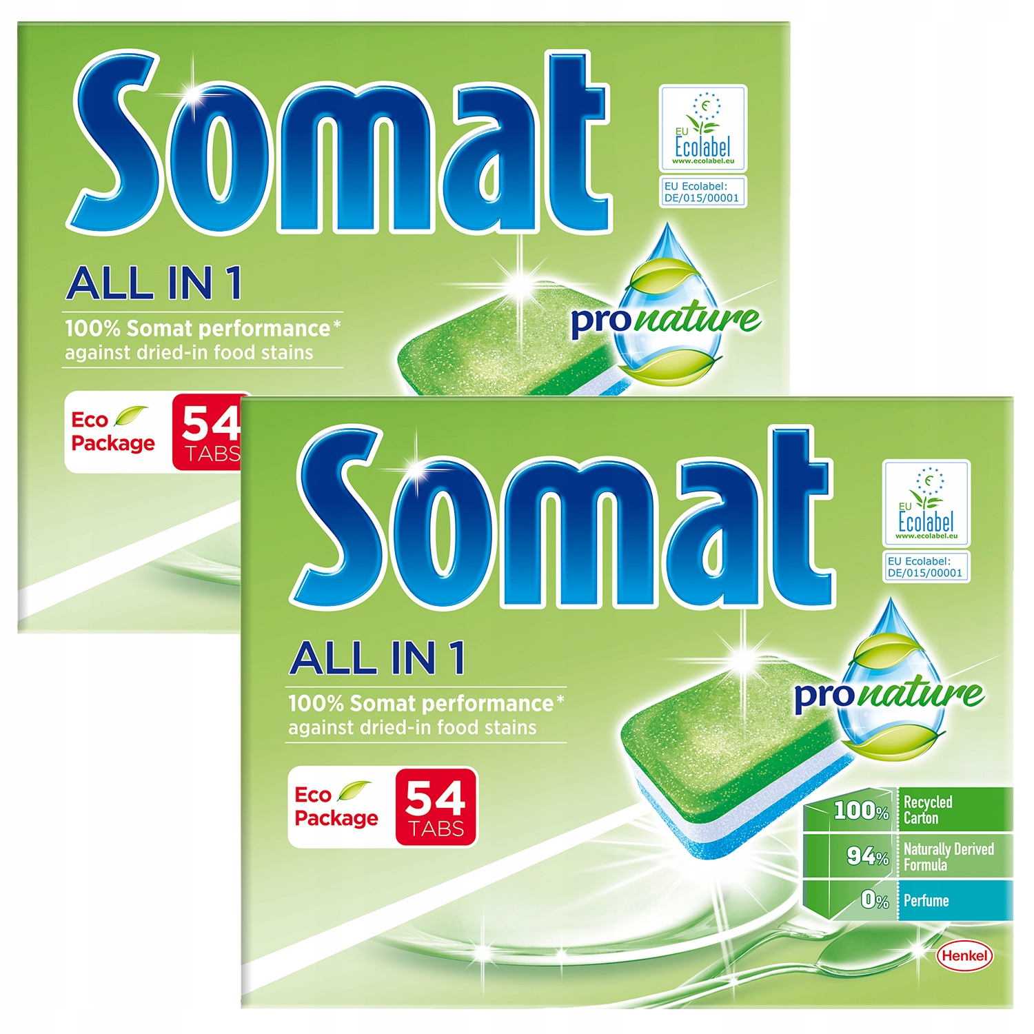 Somat Pro Nature Tablety pre umývačku 2 x 54 ks