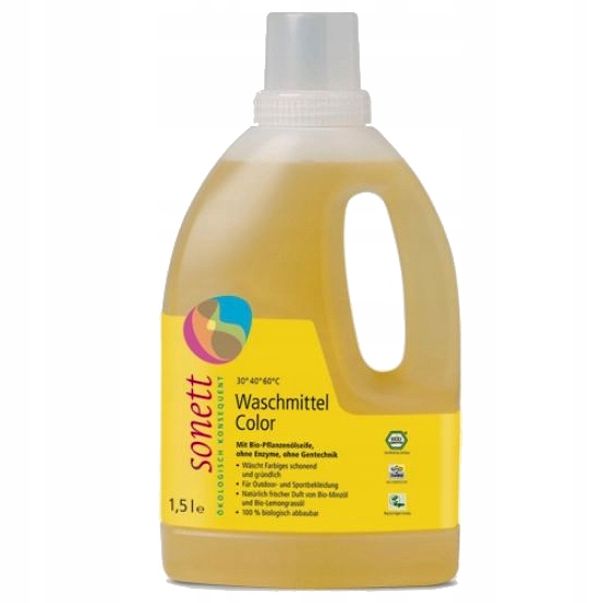 Prací gél - Sonett tkanina kvapalina farba EKO 1,5 l
