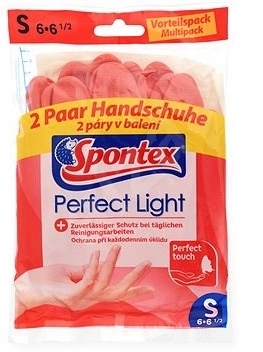 Spontex, domáce rukavice, veľkosť S, 2 páry