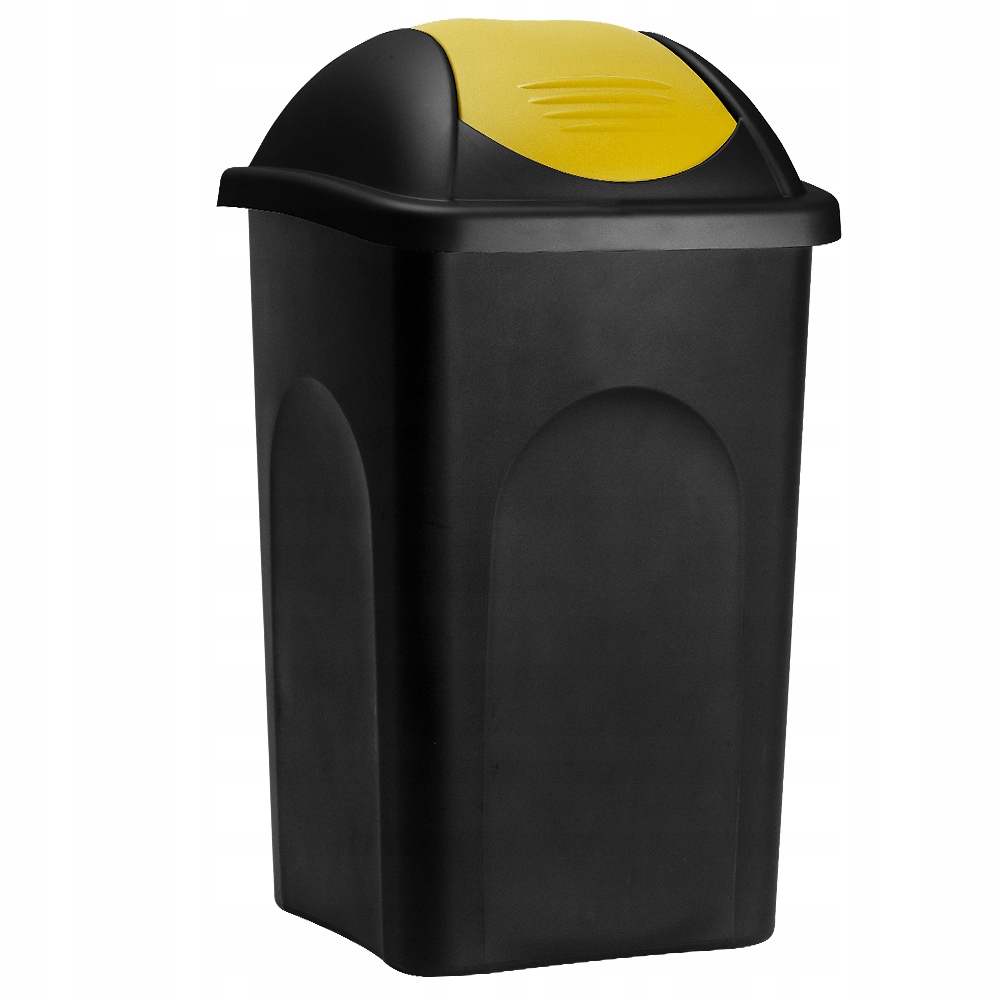 Stefanplast odpadkový kôš 60 l Čierna žltá