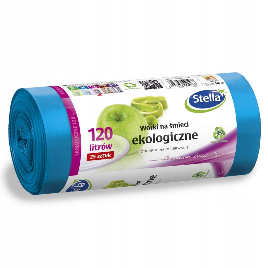 Stella Ekologické vrecká na odpadky 120 l 25 ks.