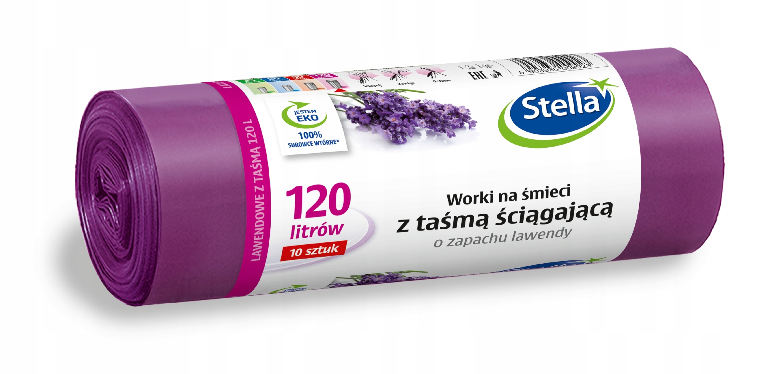 Vrecká na odpadky s levanduľou 120 l 10sz