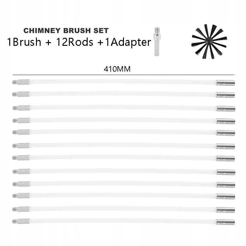 Štýl 14 kusov Nylon Domino Ko Chimney Brush