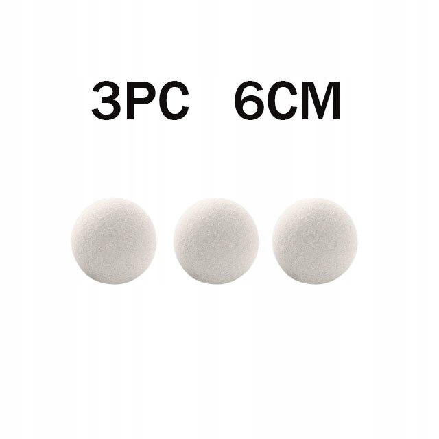 Štýl 3 pc 6cm eusable vlny gule na sušené