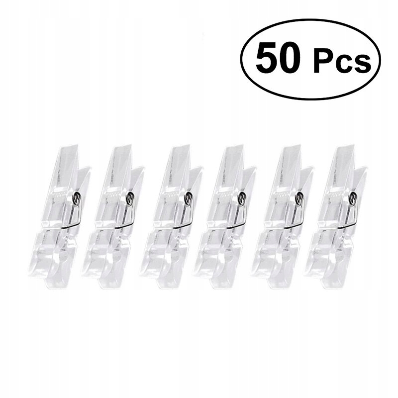 Štýl 50 kusov Orteaktívne foto sponky plastové