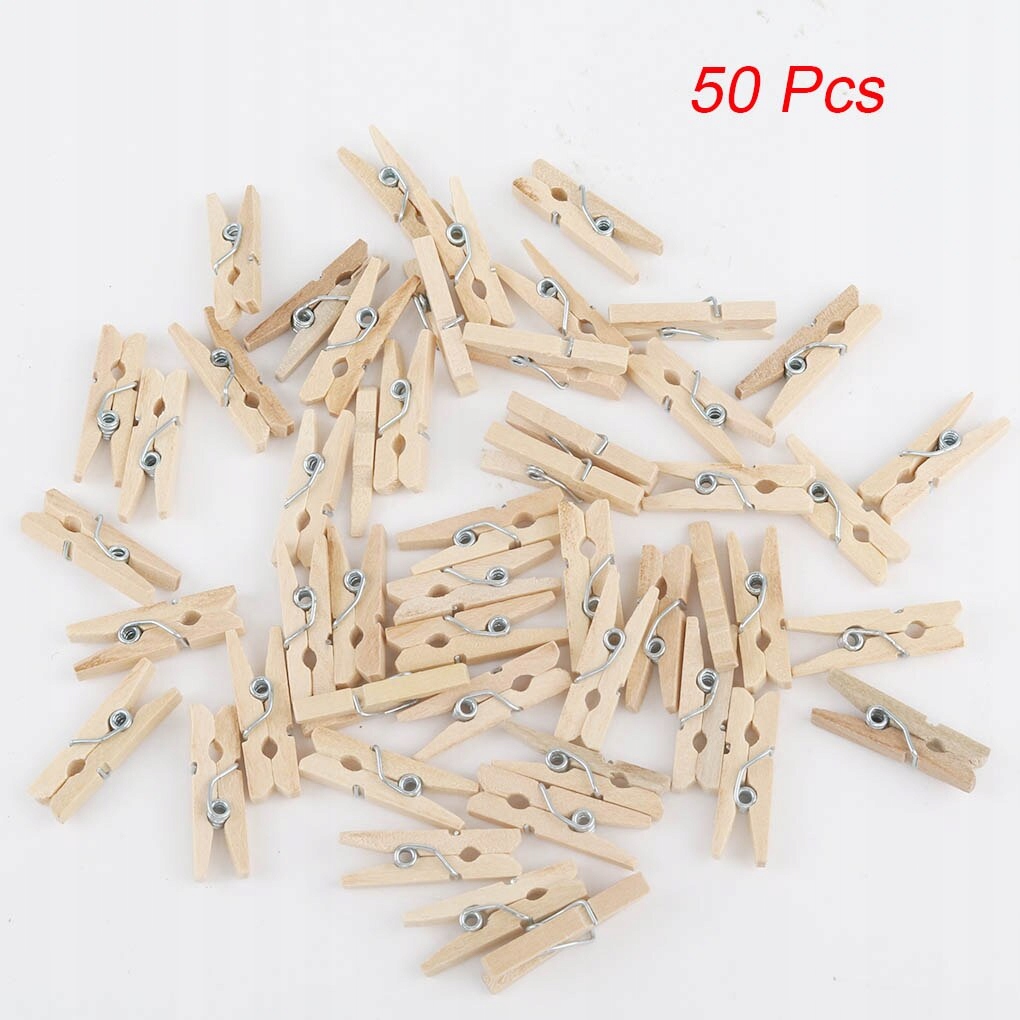 Štýl 50 kusov kusov 2,5 cm mini prírodné drevené u