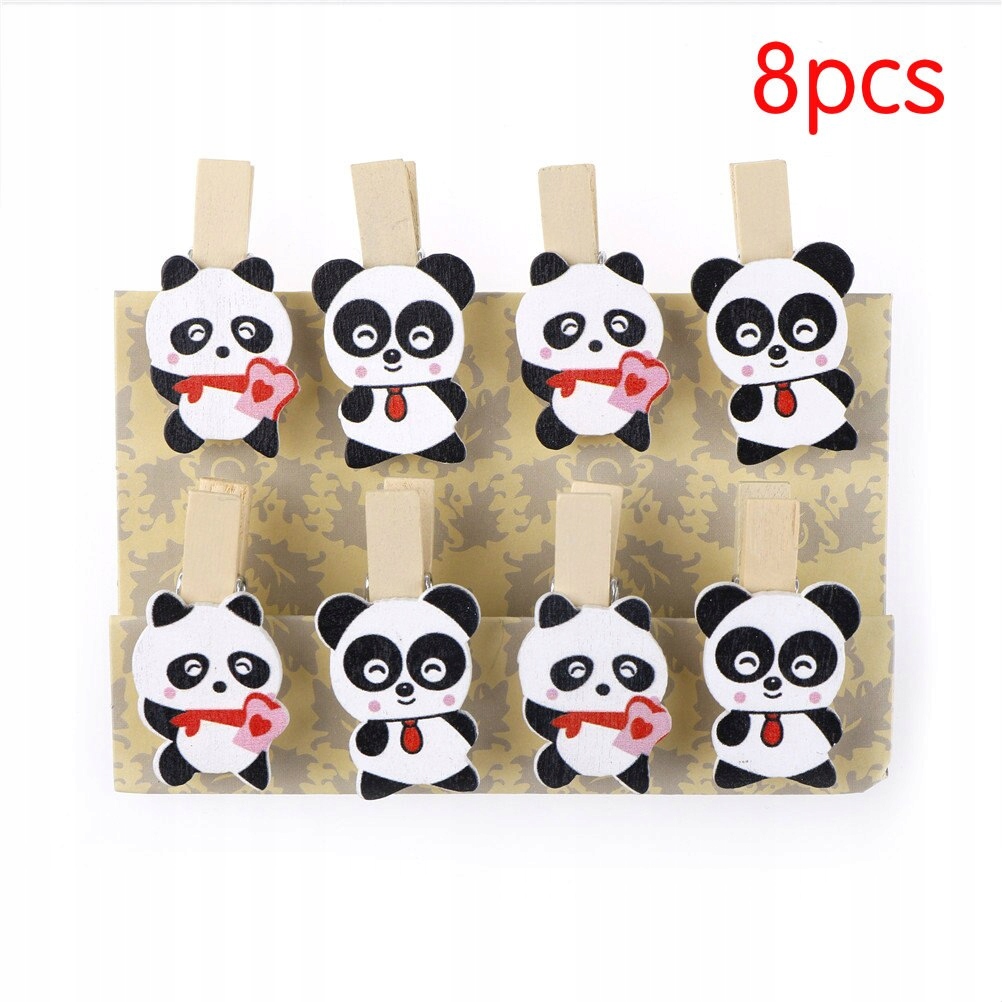 Štýl 8 pcspack mini prírodné drevené oblečenie
