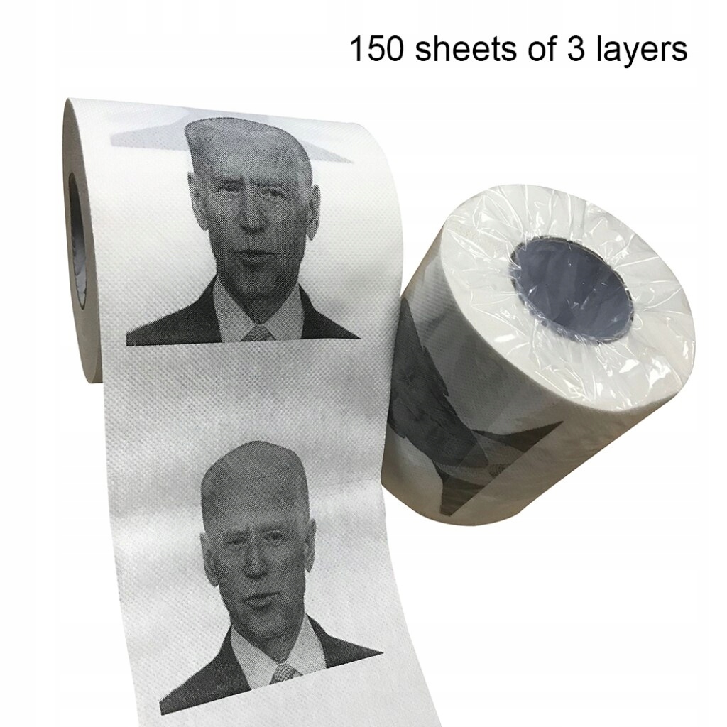 Štýl B Joe biden Trump vzor vzoru toaletného papiera