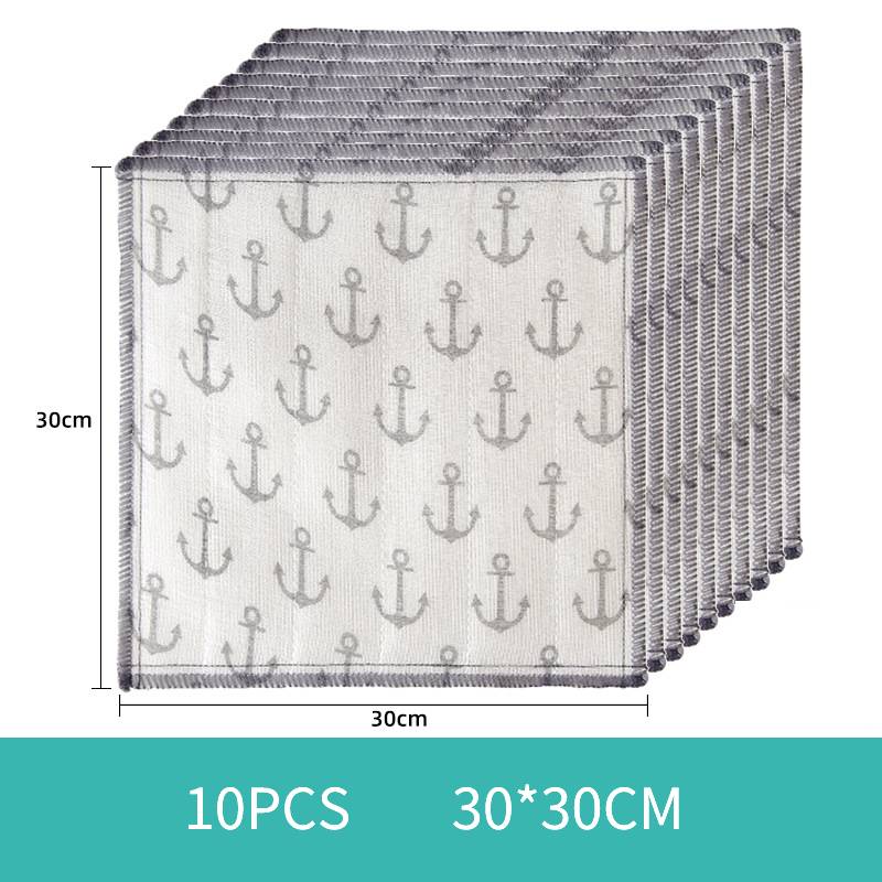 Štýl C-10 kusov-30x30 cm kuchynské utierky 8 vrstiev