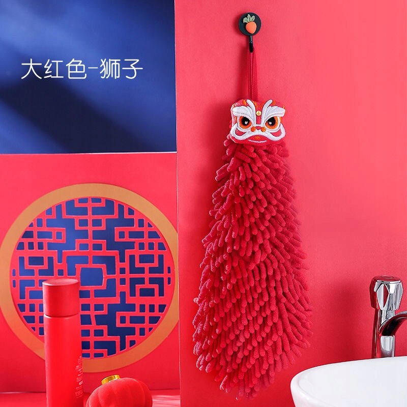 Štýl C Chinese Nový rok visiaci uterák