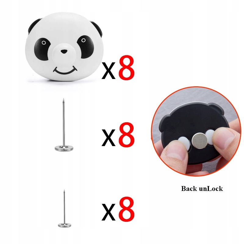 Štýl č. 1 ET roztomilý panda vzor klipu