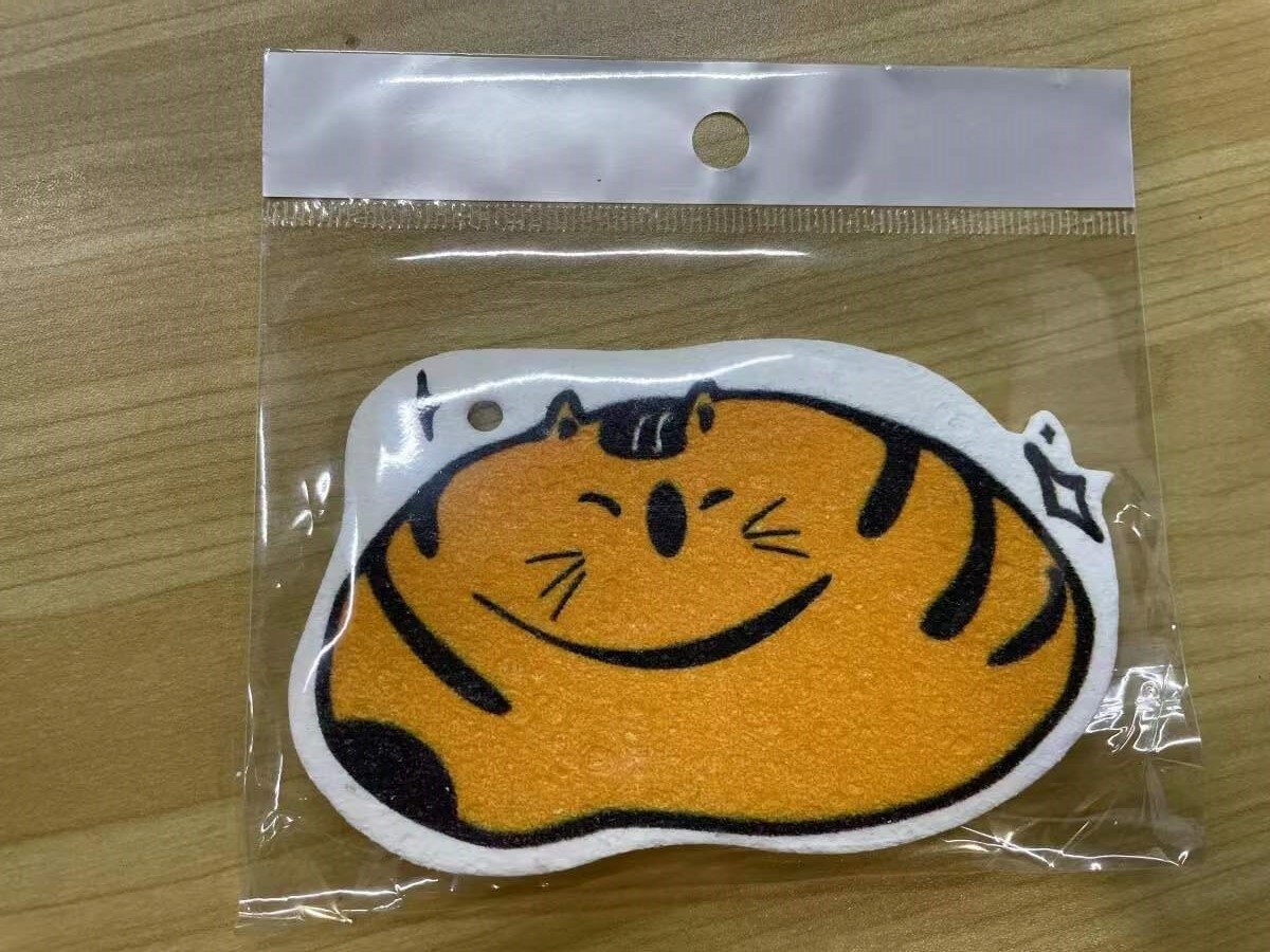 Oranžový štýl Brindle Cat 1 PC. Nová tlač S