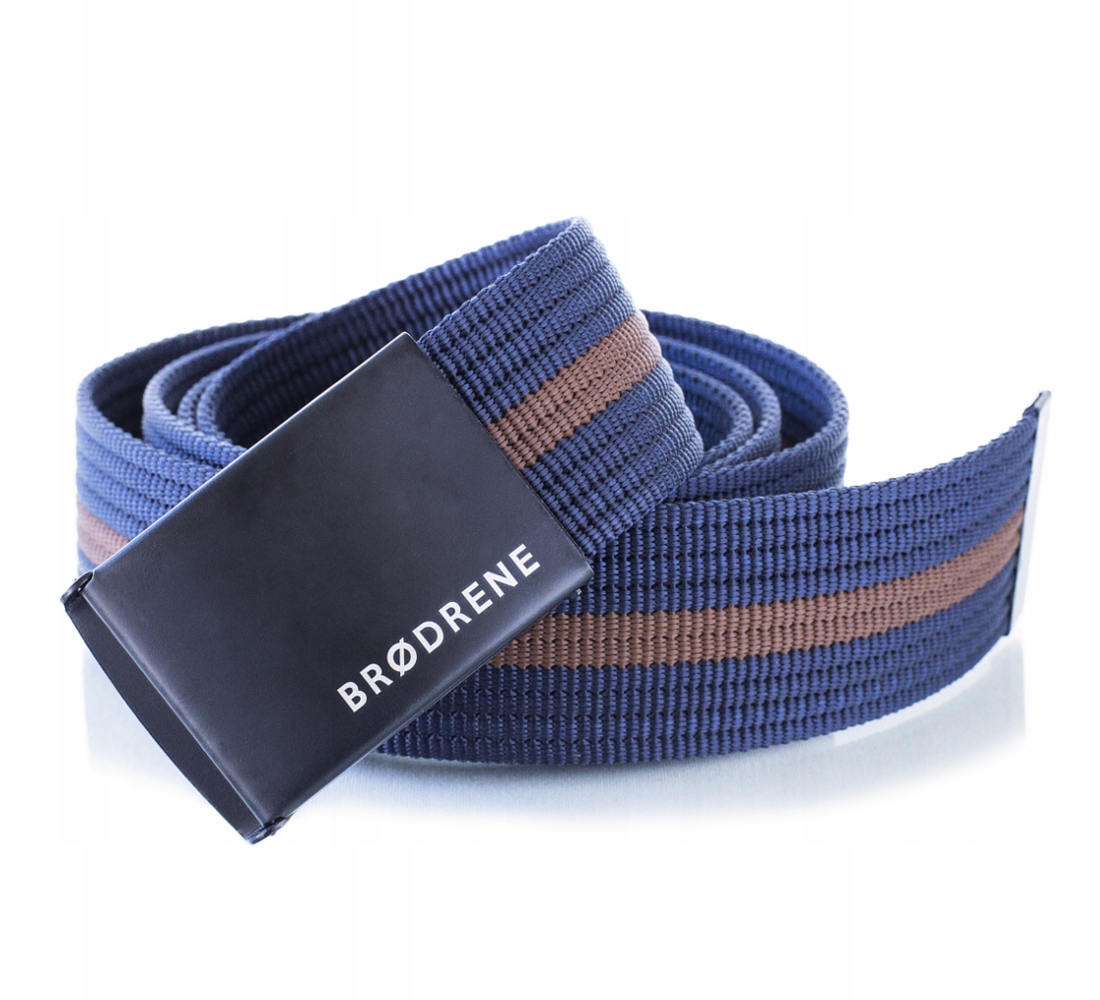 Opasok - Brødrene Brown, Navy Blue Strip - pánsky produkt