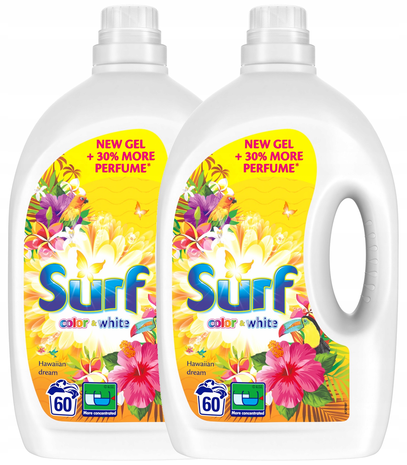 Prací gél - Surf Color White Hawaiian prací gél 120pr 2 x 3L