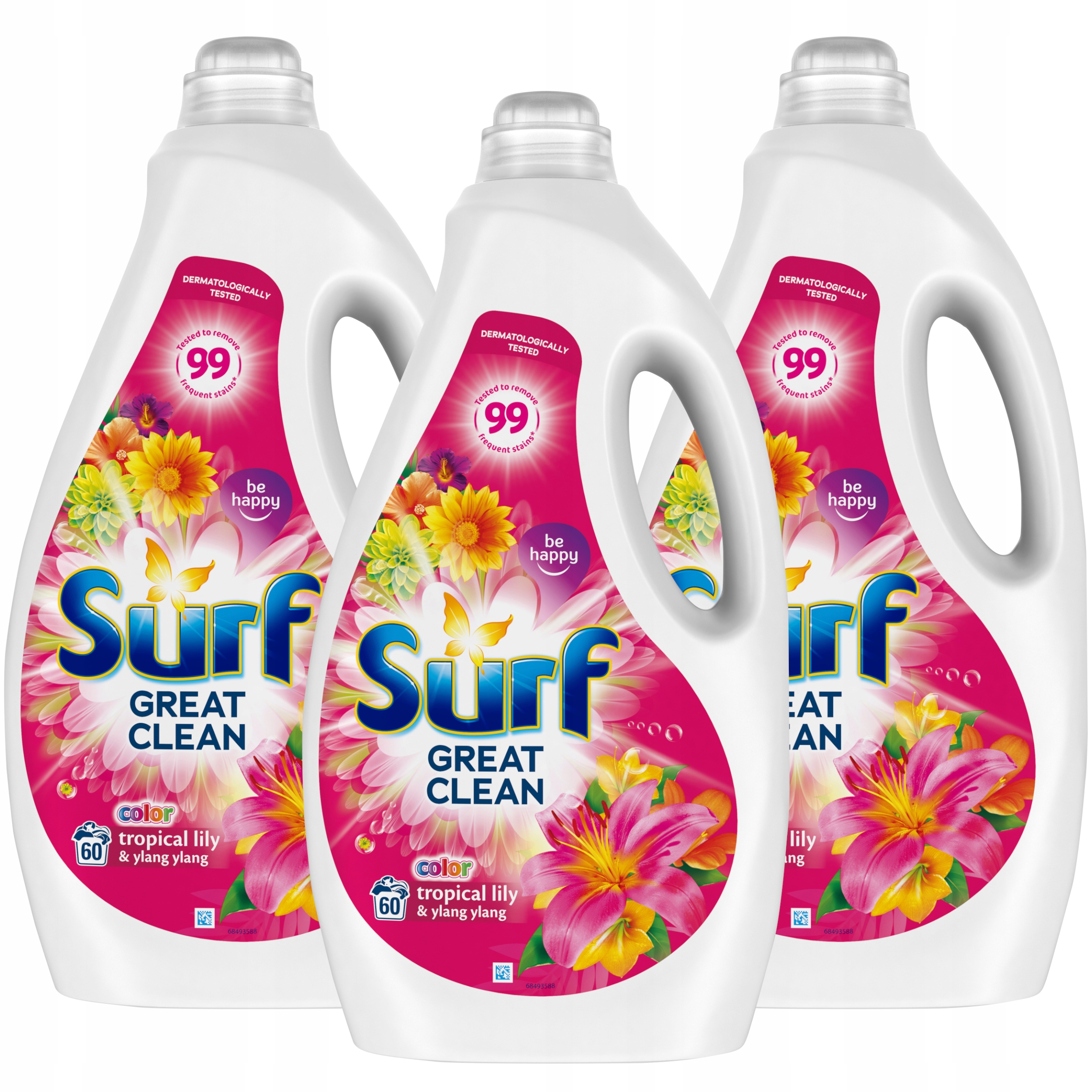 Prací gél - Surf Pracia kvapalina Tropical Lily Color 3x3l 180pr