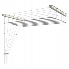 6-hniezdená stropná sušička SEPIO 52,3 x 130 cm
