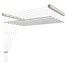 6-hniezdená stropná sušička SEPIO 52,3 x 180 cm