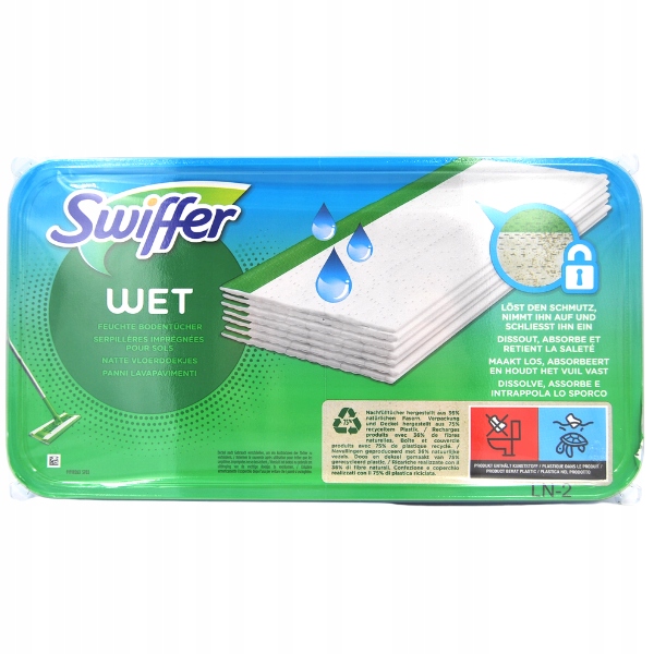 Swiffer tkanina vložky pre mop mokré 24 ks