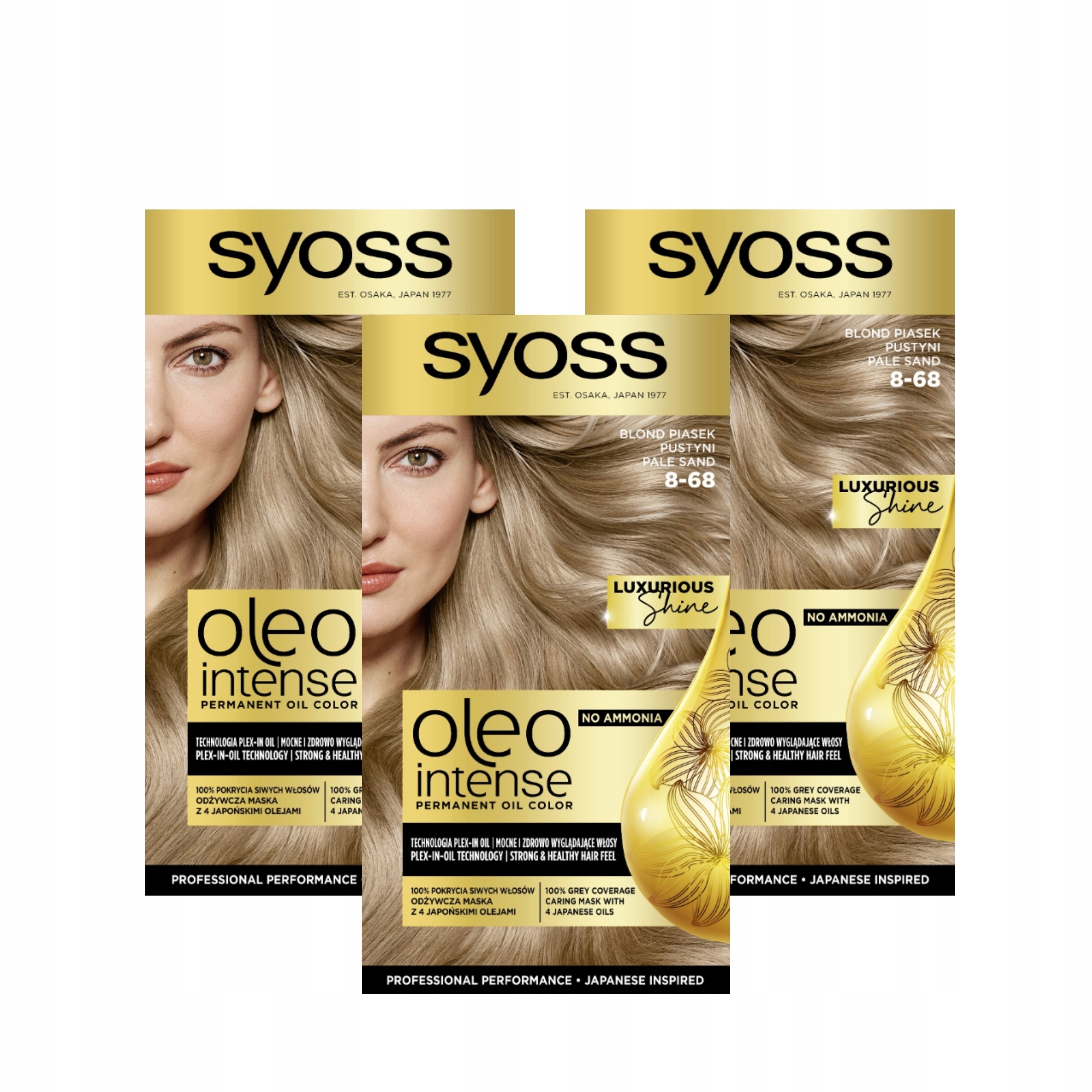 Syoss Oleo Intense farba na vlasy 8-68 Blond Púštny piesok x3