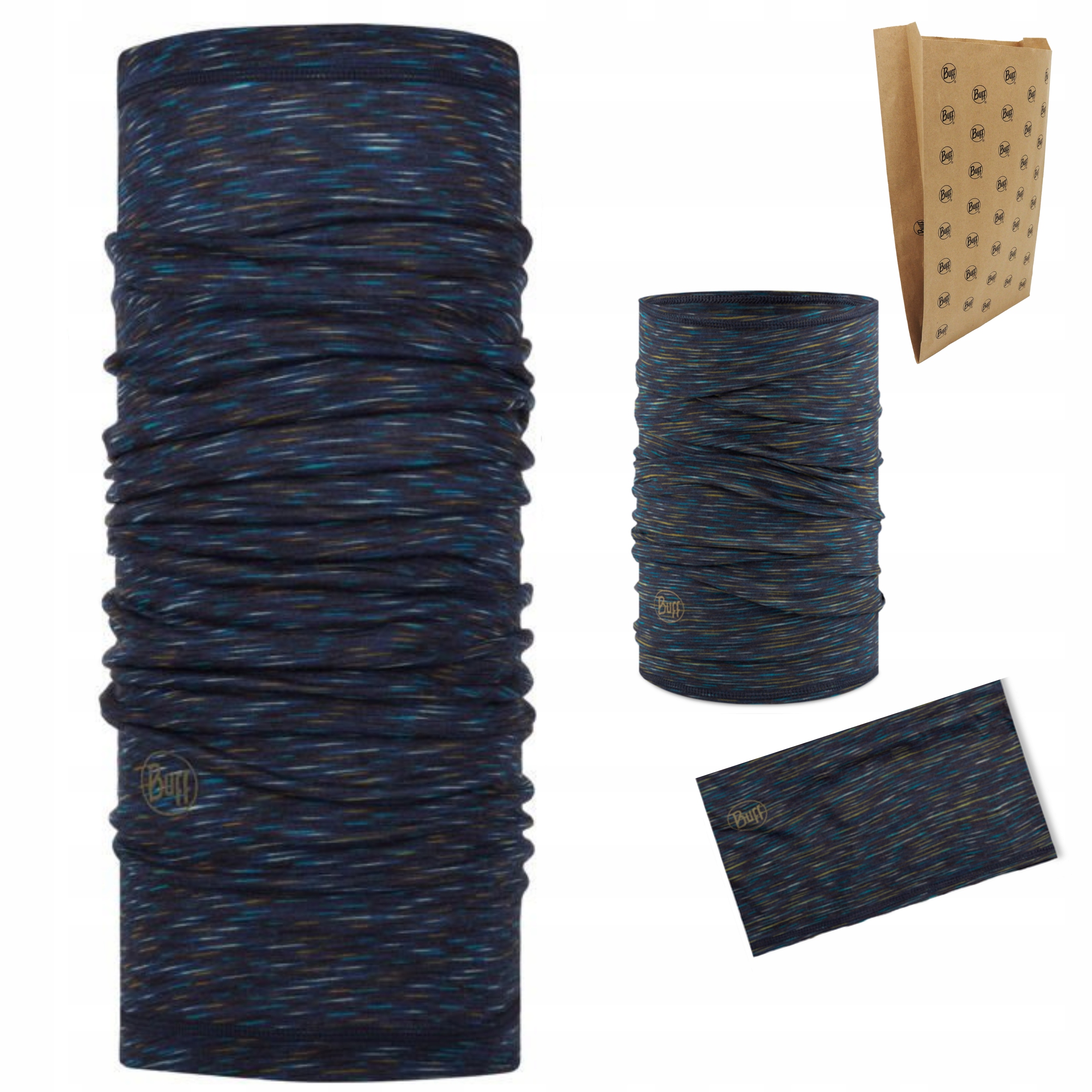Šatka - Buff Merino Chimney Gray
