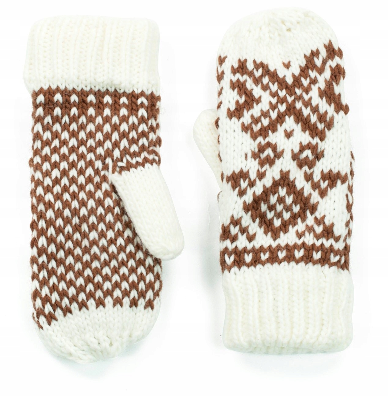 Rukavice - Jednoznačné rukavice dámske produkty Shabter White, Brown. Universal.