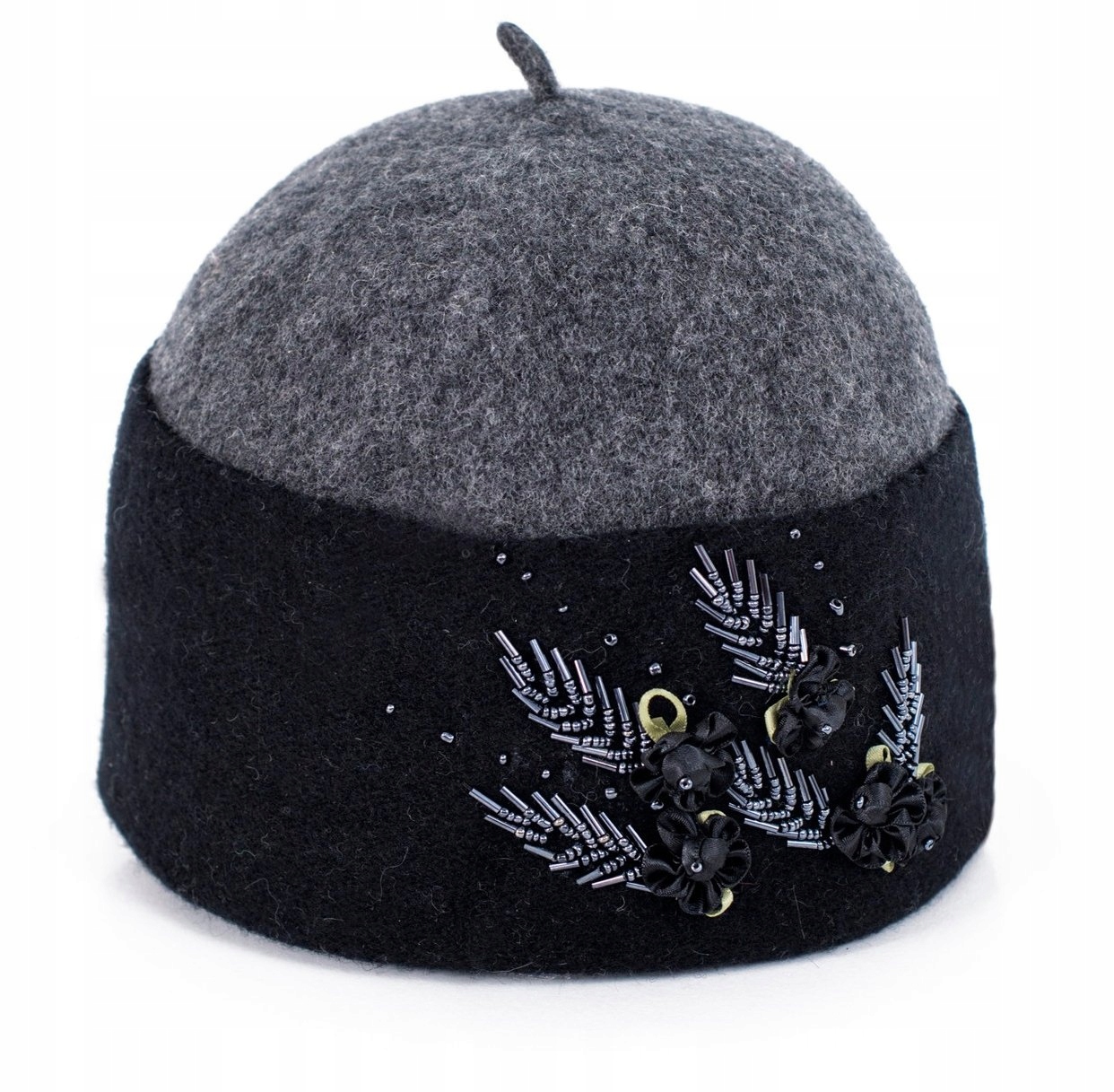 Zimná čiapka Beanie Black, Gray. Universal