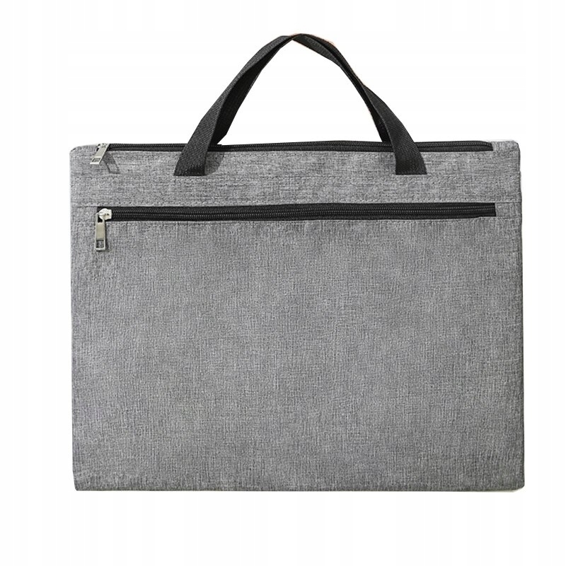 Gray Oxford Dokument Bag s rukoväťou a kanceláriou
