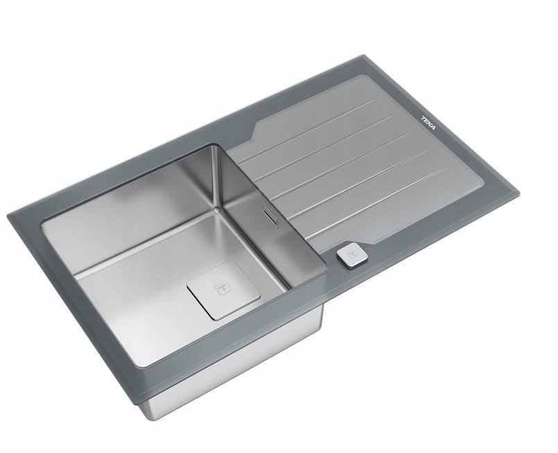 Kuchynská batéria - Tichý umývadlo diamant lux 1b 1d šedé sklo