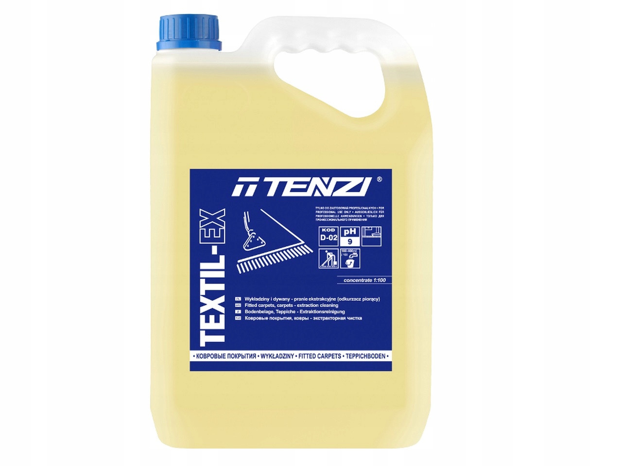 Prací gél - TENZI Textil ex 5L extrakčnú kvapalinu