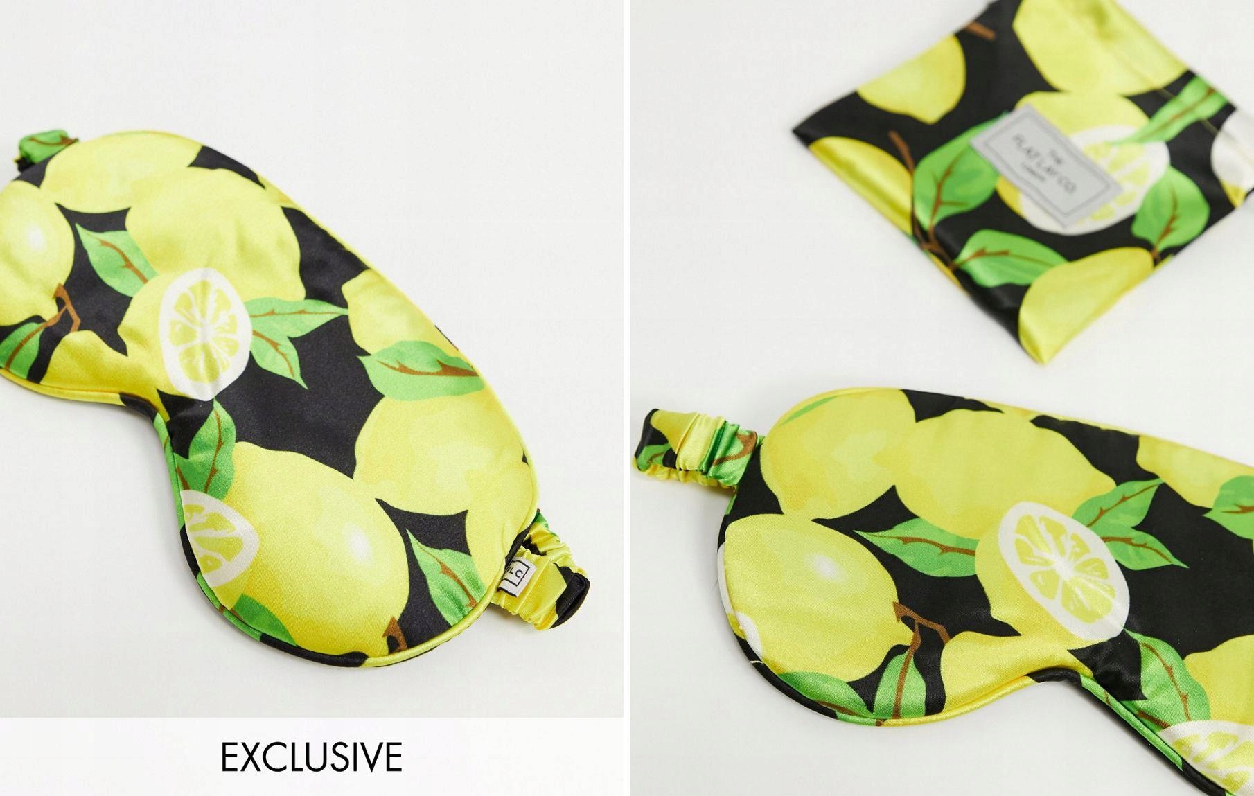 Maska na spanie - Očná kapela plochá laická spoločnosť Black, Multi -Colored, Yellow