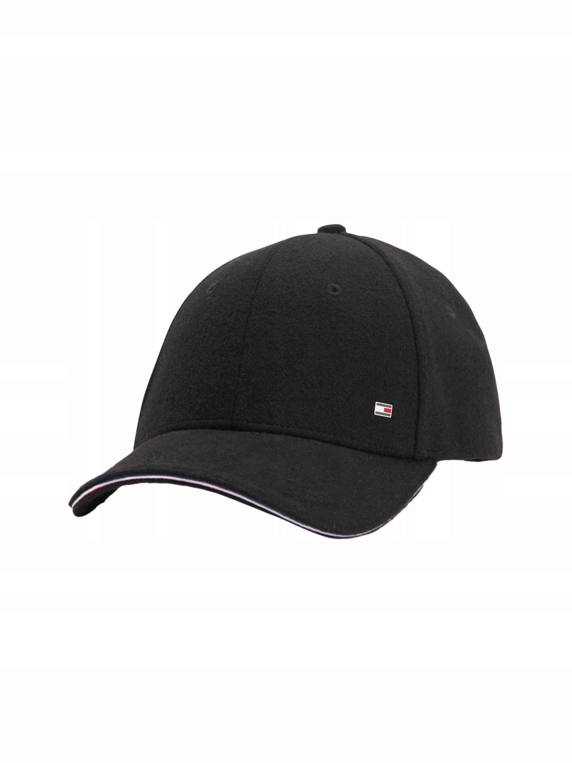 Tommy Hilfiger vyvýšená čierna čiapka