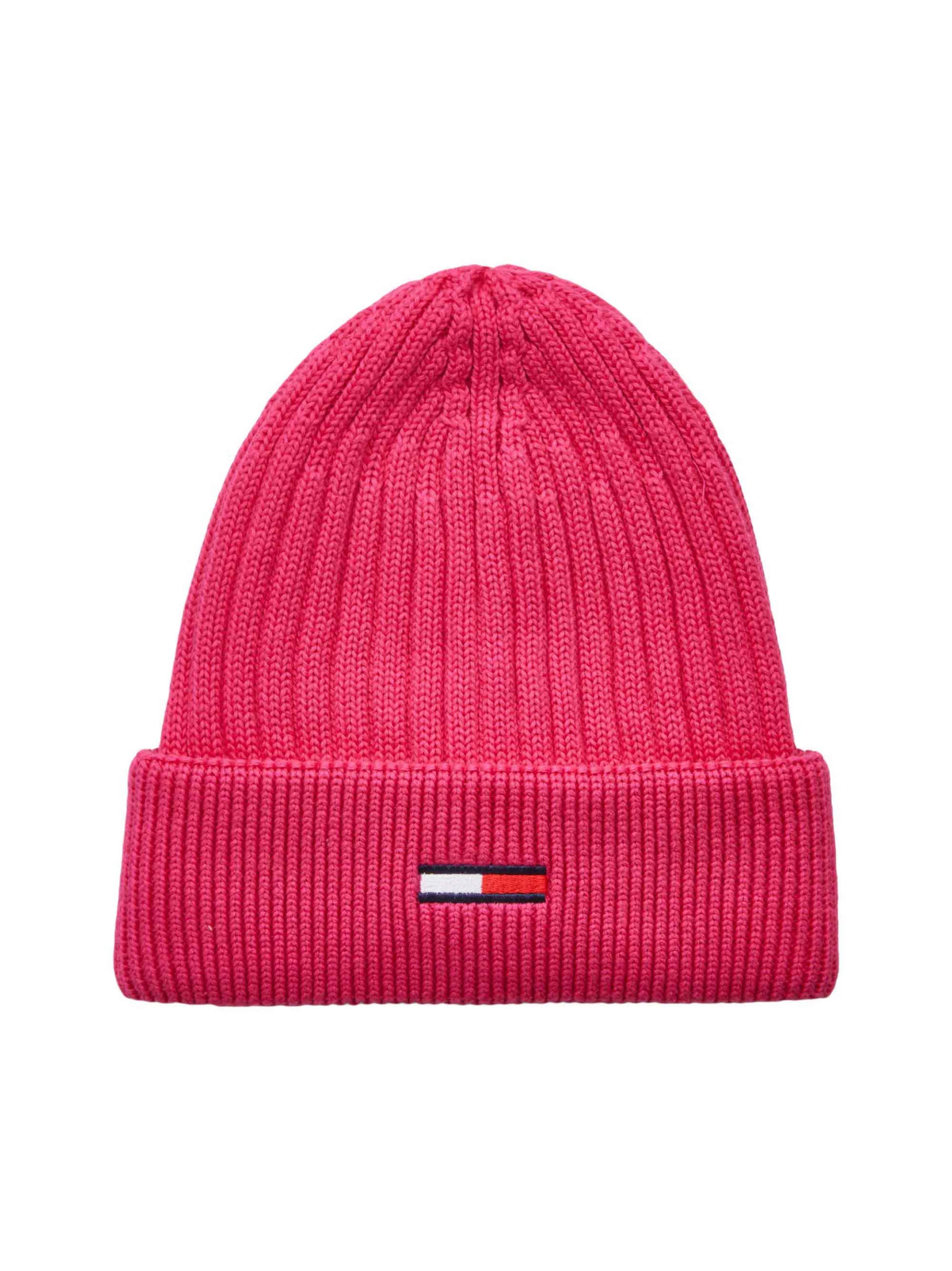 Tommy Hilfiger Winter Cap Flag Beanie Fuksja
