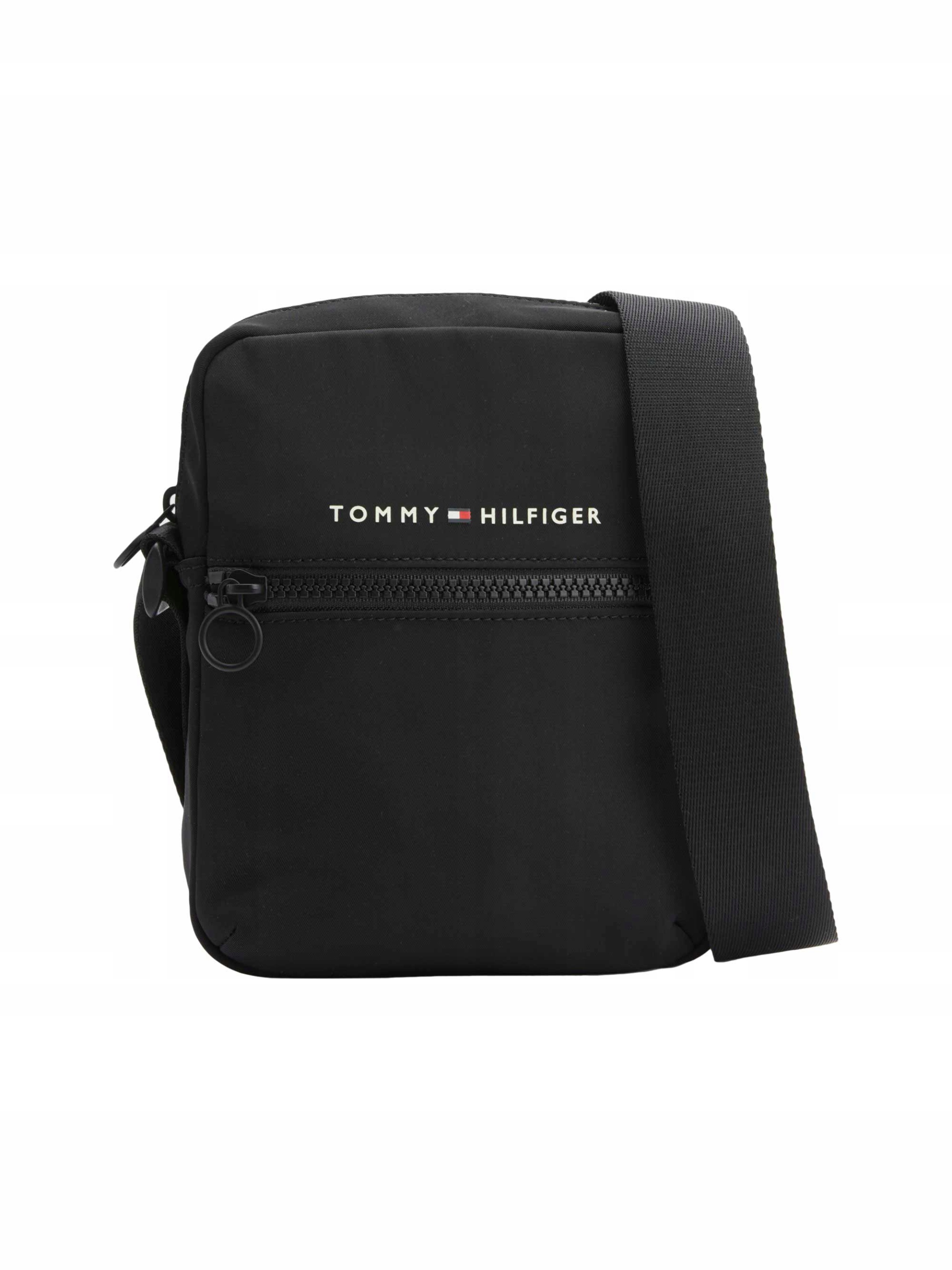 Trasenie krku Tommy Hilfiger th Horizon mini reportér čierny reportér