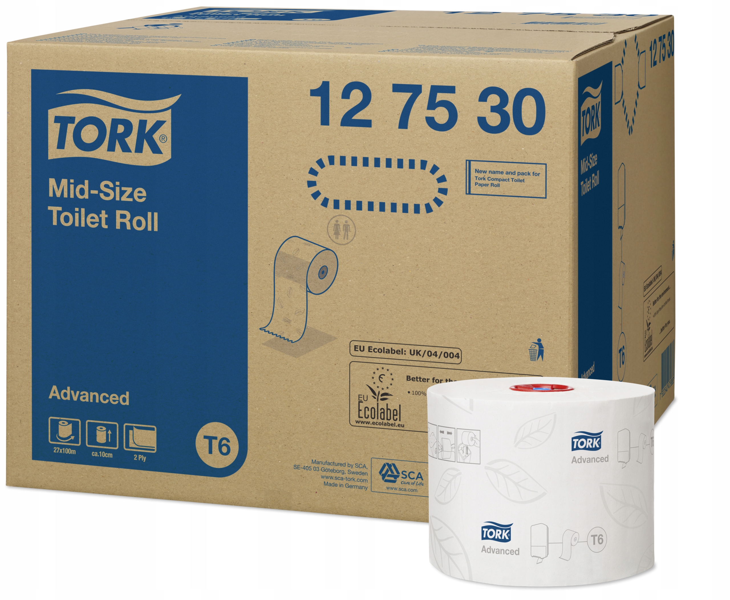 ** Tork toaletný papier T6 127530 valčeky **