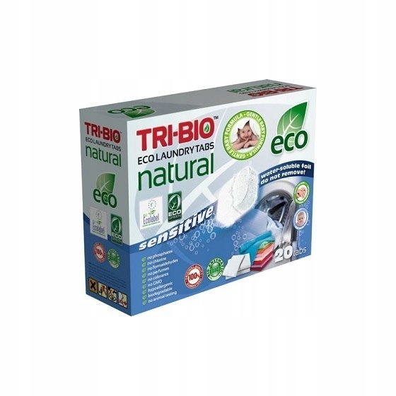 Pracie kapsuly a tablety - TRI-BIO-Prírodné ECO umývanie kapsúl citlivé