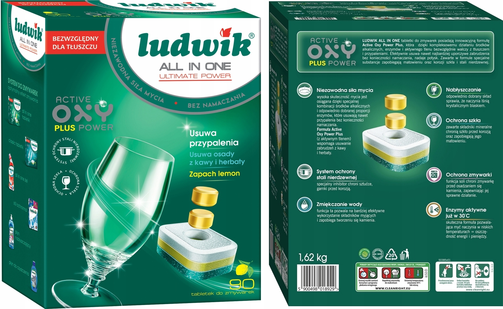 Tablety do umývačky Ludwik ACTIVE OXY 90 ks.