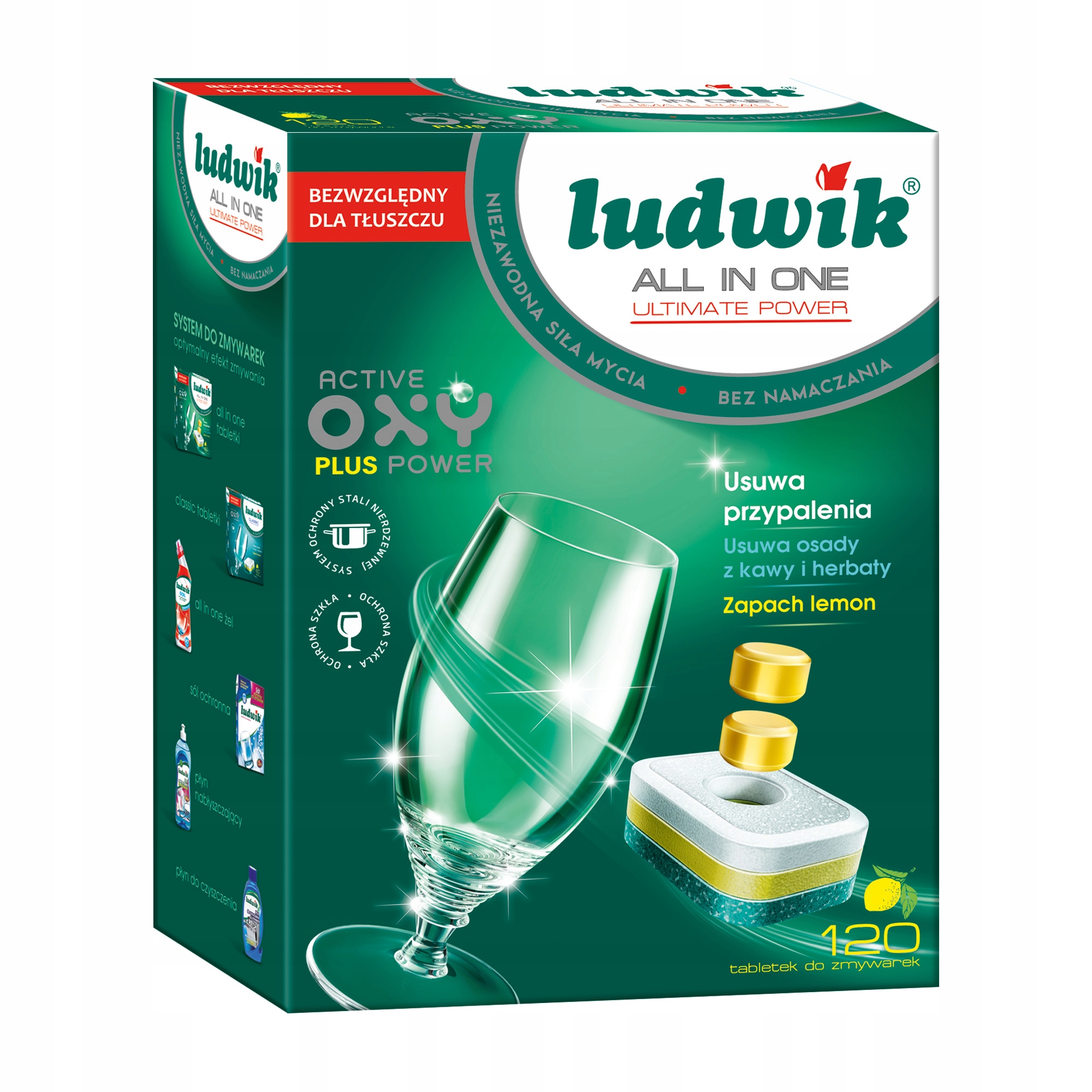 Tablety pre umývačky riadu všetko v jednom ludwik 120sz citrón