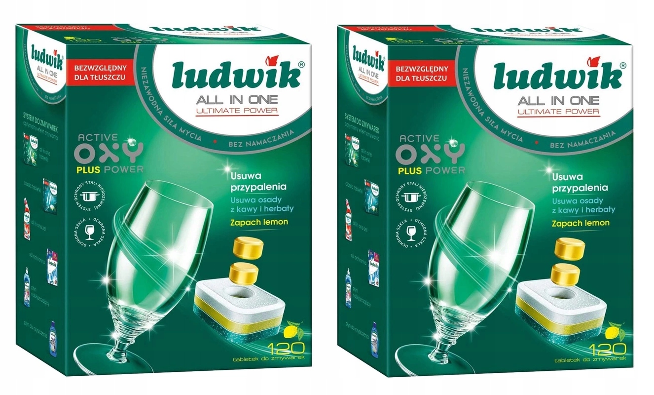 Tablety do umývačky riadu LUDWIK ALL IN ONE 120 ks x 2