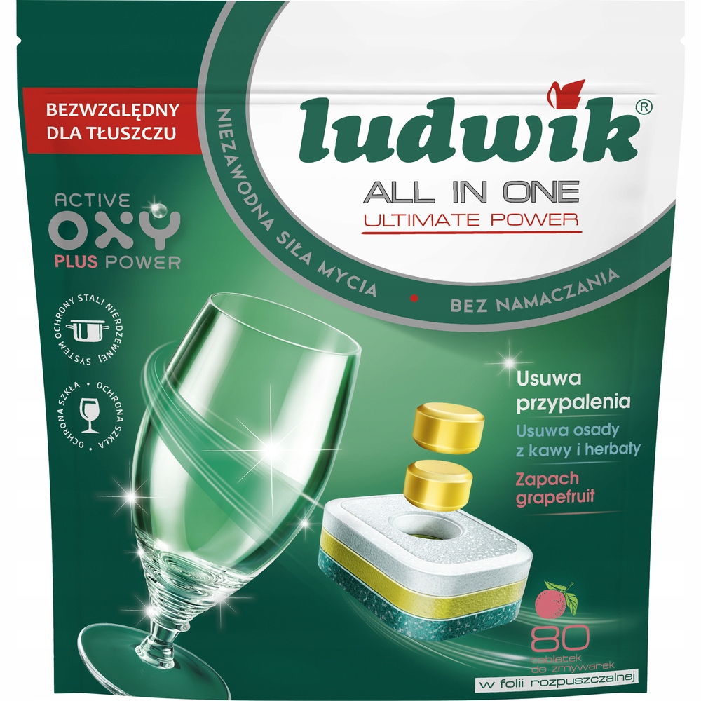 LUDWIK tablety do umývačky riadu All In One 80 ks.