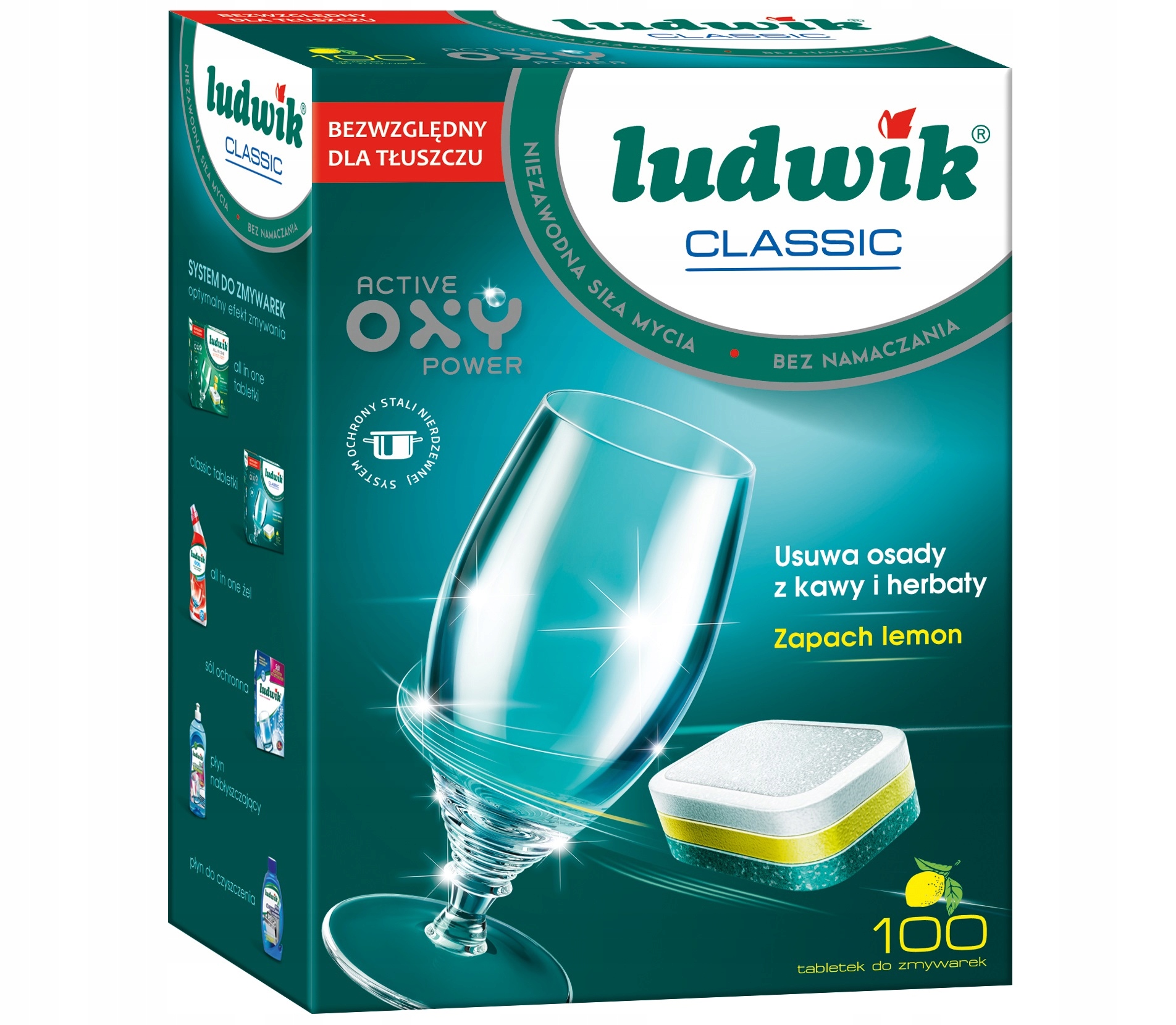 Tablety pre umývačky riadu Ludwik Classic 100 kusov