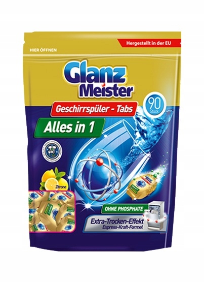 Tablety pre umývačku riadu Glanzmeister Alles In1 180ks