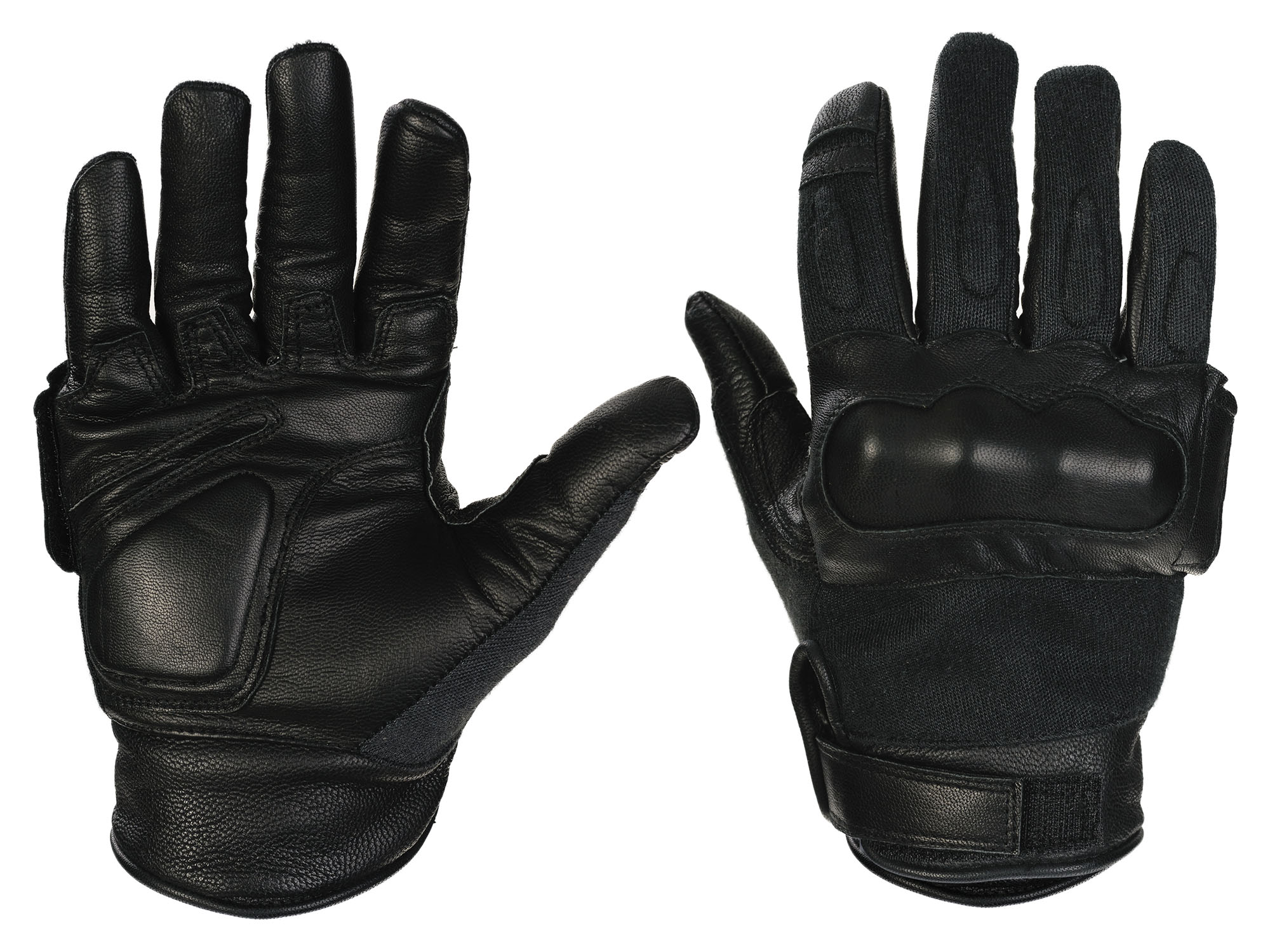 Rukavice - Taktické rukavice CQB kožené kevlar čierne - s